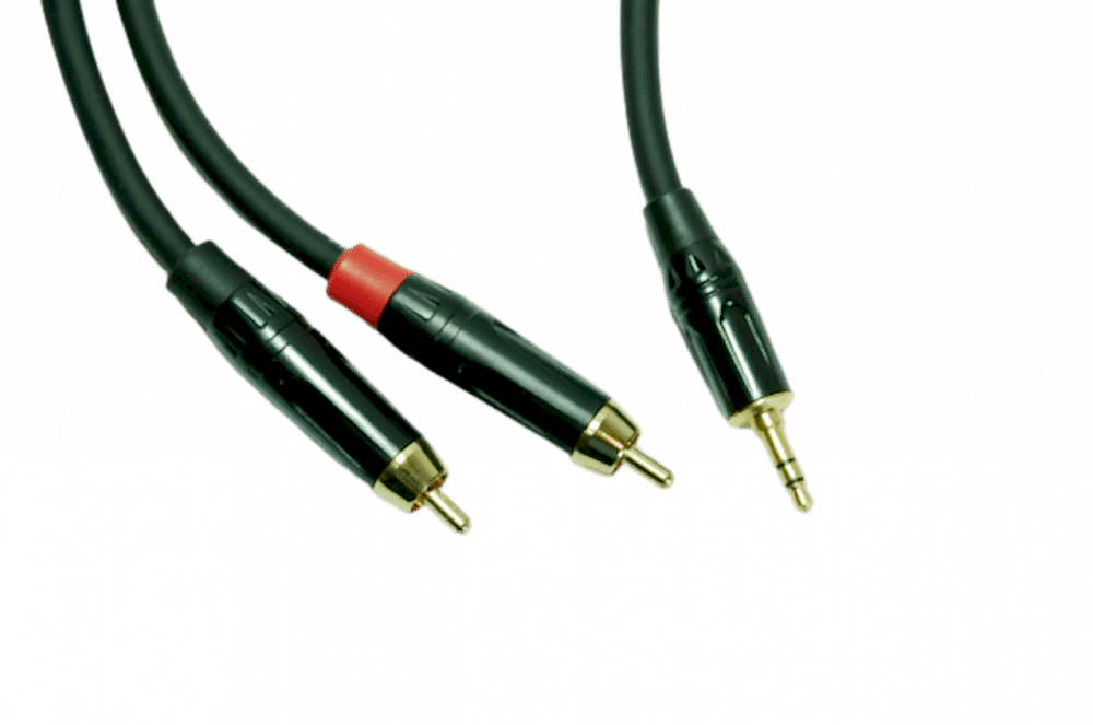Кабел 3,5 мм стерео жак- 2RCA 3м.