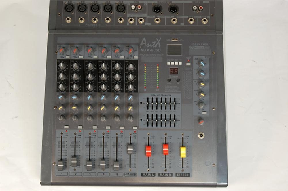 Миксер с вграден усилвател MXA606 AntX